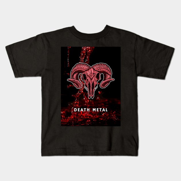 DEATH METAL Kids T-Shirt by find us in the darkness